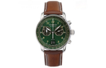 ZEPPELIN Quartz Movement Men"s Watches Watch Green Dial Stainless Steel Case Genuine Leather Strap