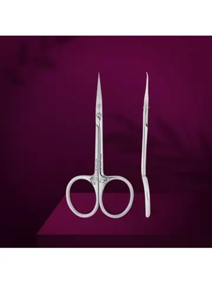 Ножницы профессиональные с крючком для кутикулы 21 TYPE 2