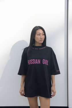 Футболка unisex RUSSIAN GIRL: BEAUTIFUL, KIND, INDEPENDENT