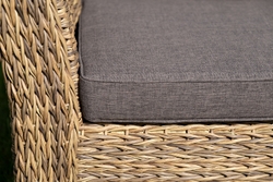 "Капучино" лаунж-зона из искусственного ротанга (гиацинт), цвет соломенный