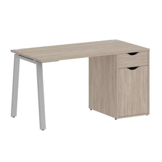 Home Office Стол письменный VR.SP-3-138.1.A Дуб Аттик/Металл Серый 1380*720*750