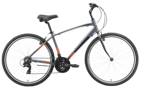 Велосипед Stark'23 Terros 28.2 V серый/черный/оранжевый 20"