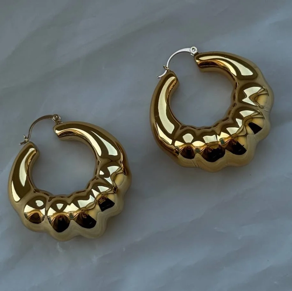 Серьги под золото