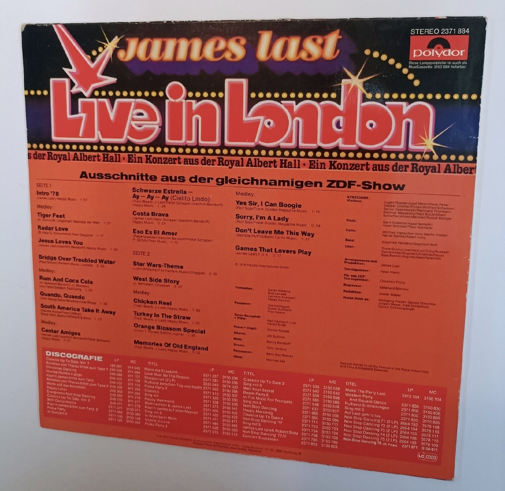 James Last Live In London (Germany 1978)