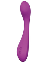 Фиолетовый гладкий перезаряжаемый вибратор SUGAR BRITCHES - 15,5 см.