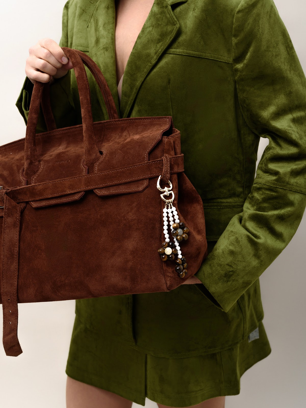 Брелок Flowers с тигровым глазом Gold