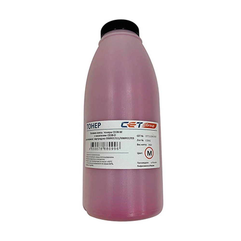 Тонер CE08-M(CPT)+носитель CE08-D для XEROX AltaLink C8045/8030/8035, WorkCentre 7830 Magenta, 360г, CET111041360
