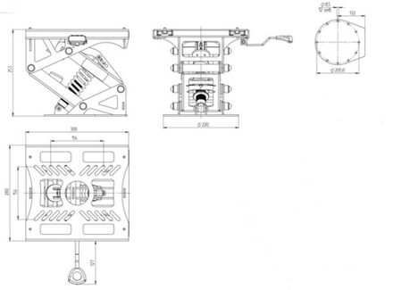 Стойка амортизационная Практик Storm Q, оцинкованная, окрашенная RAL 9023