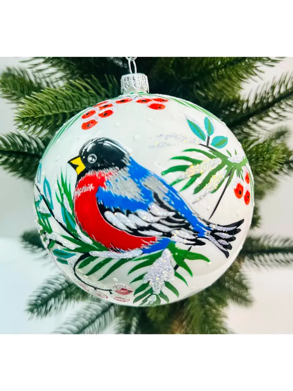 Елочный шар из стекла 115мм С1097