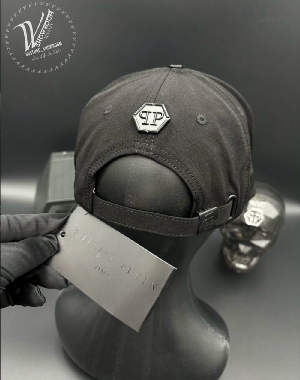 Бейсболка Philipp Plein Skull Bones премиум