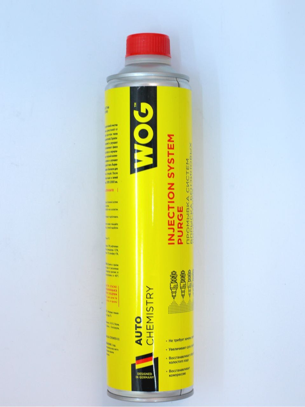 Очиститель инжекторной системы (бензин) безразборным методом, 800мл  WOG  арт. WGC0530