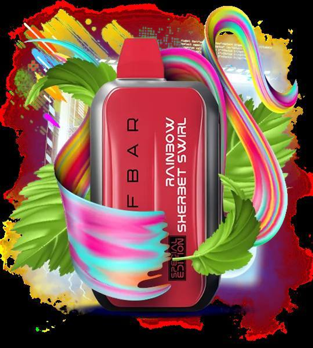 RIFBAR TURBO X 25000 - Rainbow Sherbet Swirl (5% nic