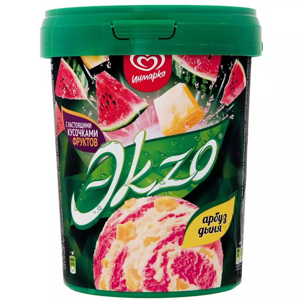 Мороженое ЭKZO, арбуз/дыня, 520 гр