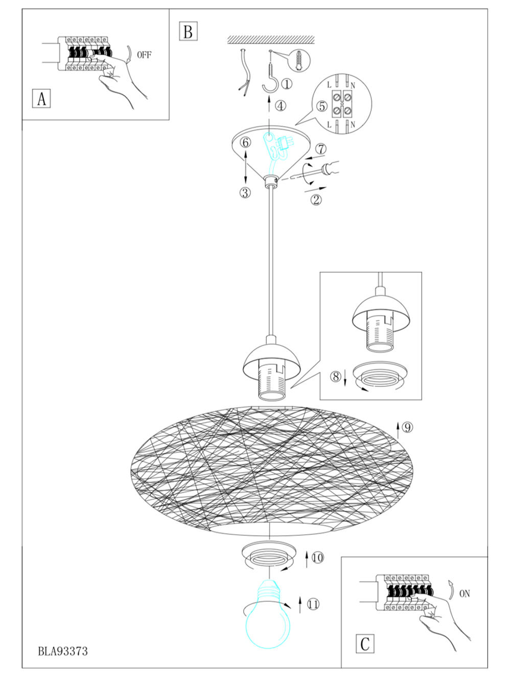 Подвесной светильник Eglo CAMPILO 93373