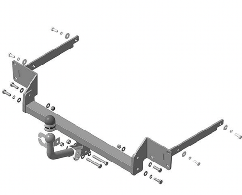 Фаркоп с эл-кой Smart для Ford Focus 2, 3 Hatchback (оцинкованный шар)(паспорт и сертификат в комплекте) 90707-A.Motodor