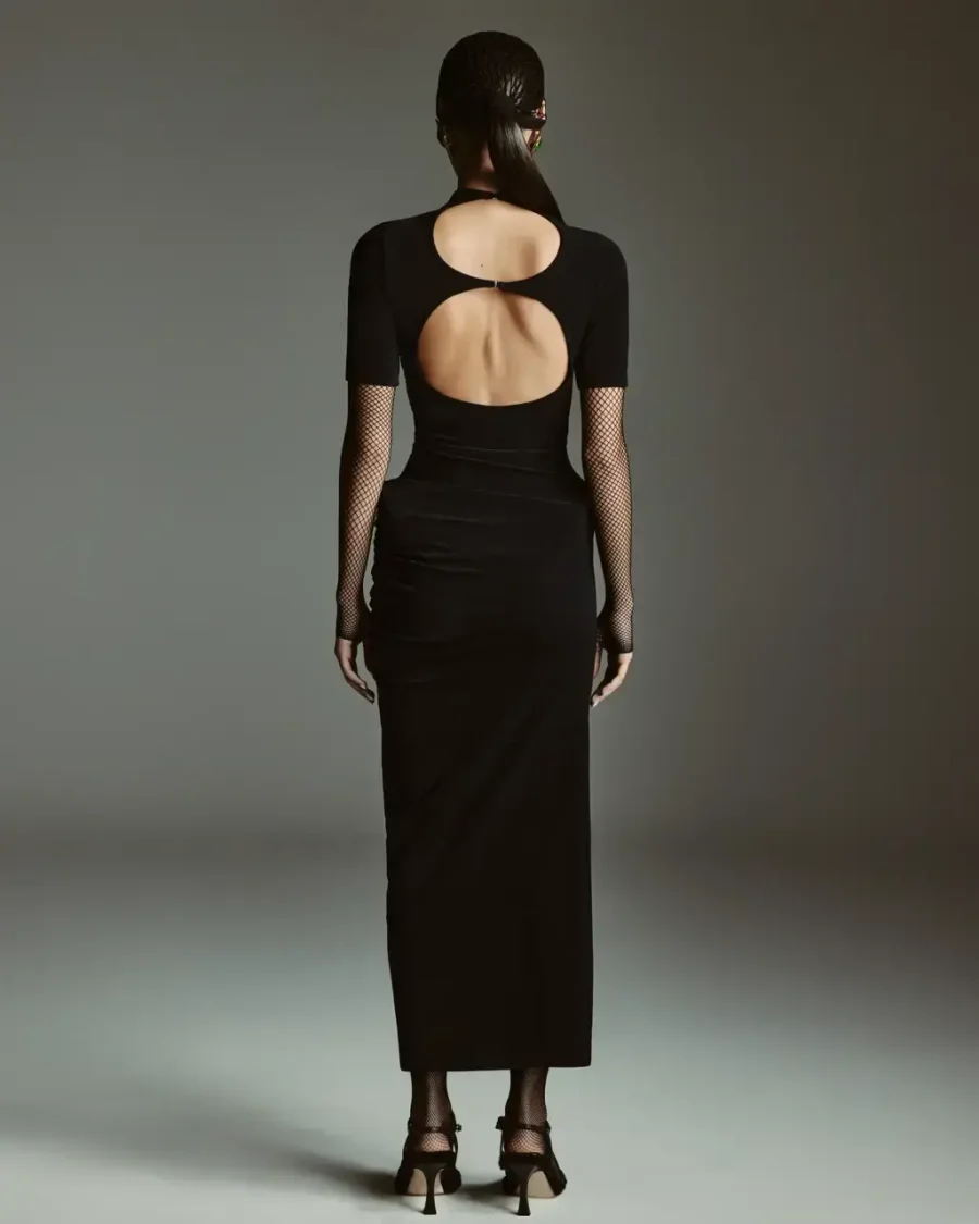 Платье акваланг, Черное