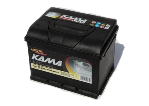 АКБ КАМА 6СТ-62АПЗ, R+, о.п. (з-д Sombor, Сербия)