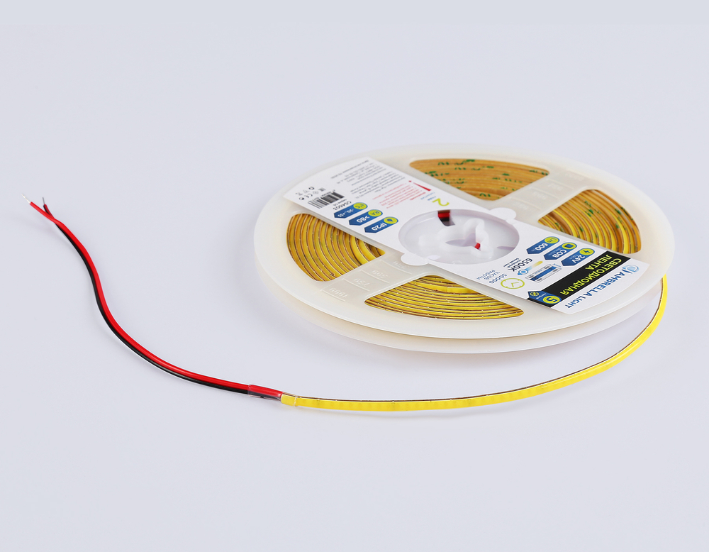 GS4603 COB 384Led/ 7W m/ 24V IP20 6500K/ 5m*3mm*2mm (2 конт.)