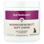 Real Mushrooms, Mushroom Mobility, мягкие жевательные таблетки, для собак и кошек, 60 жевательных таблеток, 240 г (8,47 унции)