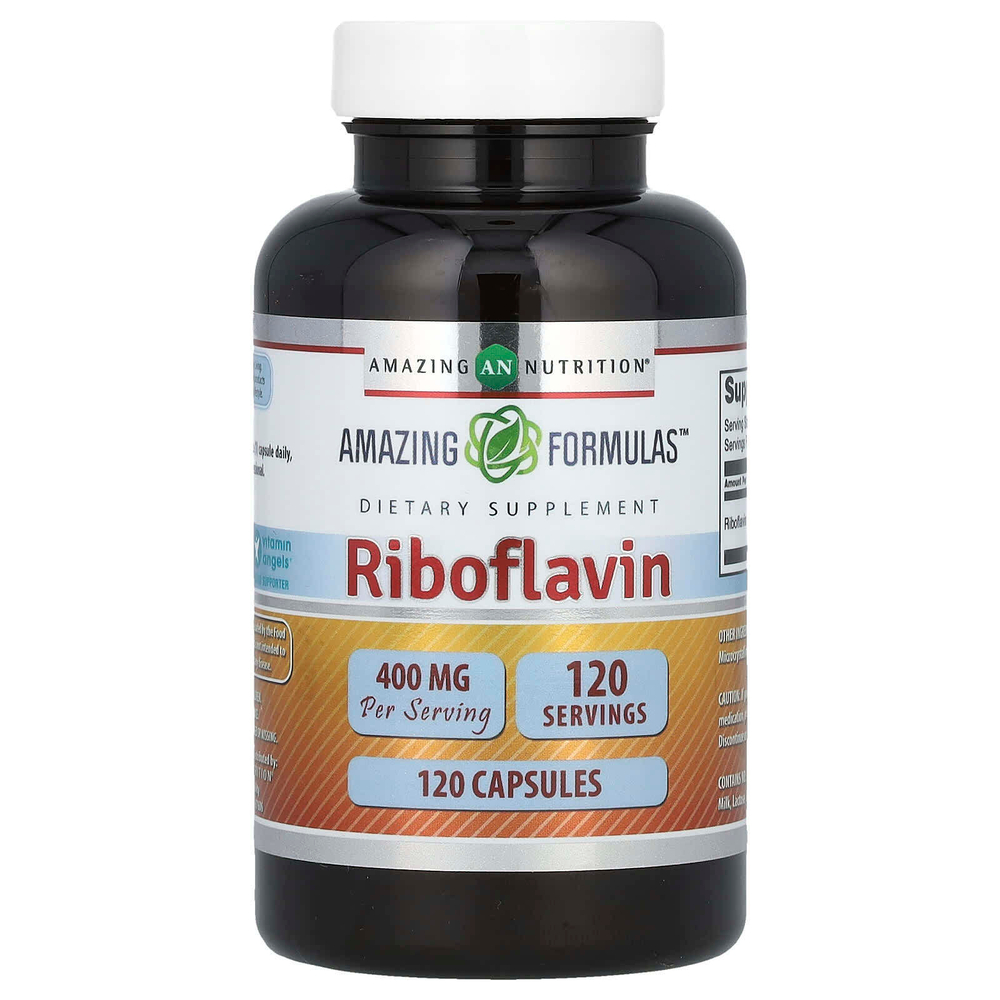 Amazing Nutrition, Рибофлавин, 400 мг, 120 капсул