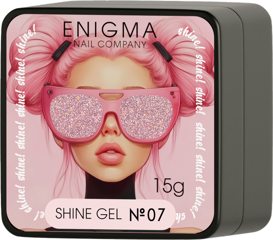 Гель для наращивания ENIGMA Shine gel 07 15g.