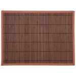 Салфетка сервировочная из бамбука BM-05, цвет: тёмно-коричневый, подложк (комплект 12 шт)