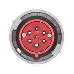 Вилка кабельная CP IP67 32A 6P+E 400В