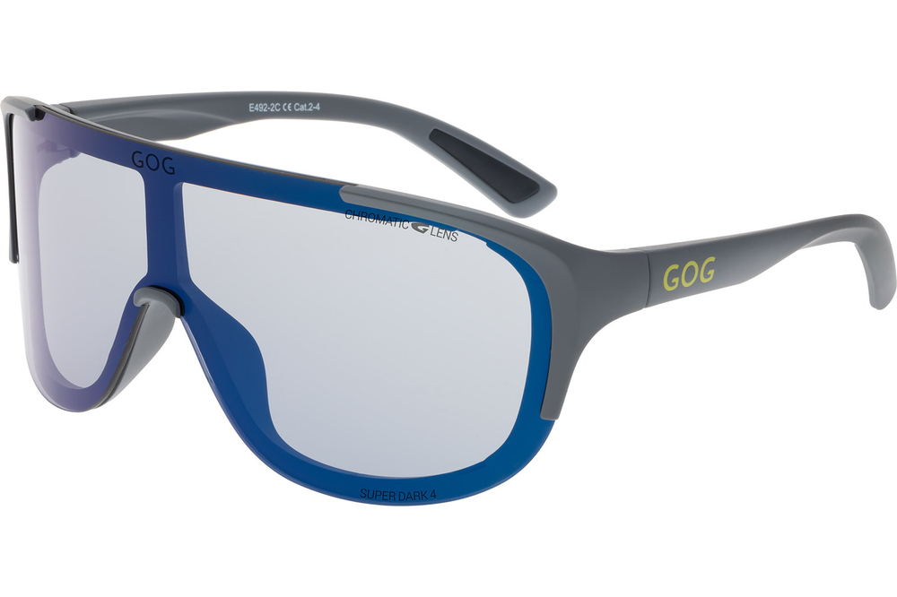 Спортивные очки GOG Tatra / Matt Grey-Neon Lemon / Photochromic Blue Lens