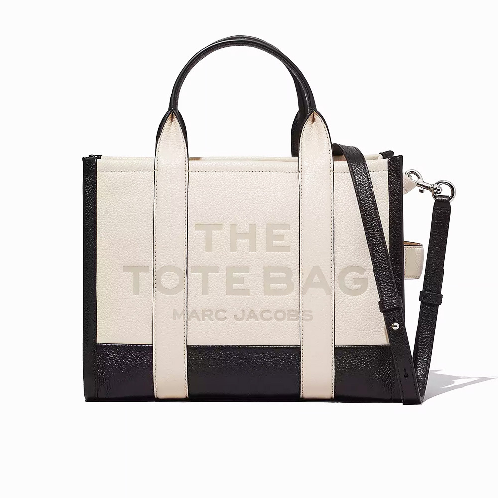 Сумка-тоут Marc Jacobs The Leather Colorblock Medium Tote Bag Ivory Multi