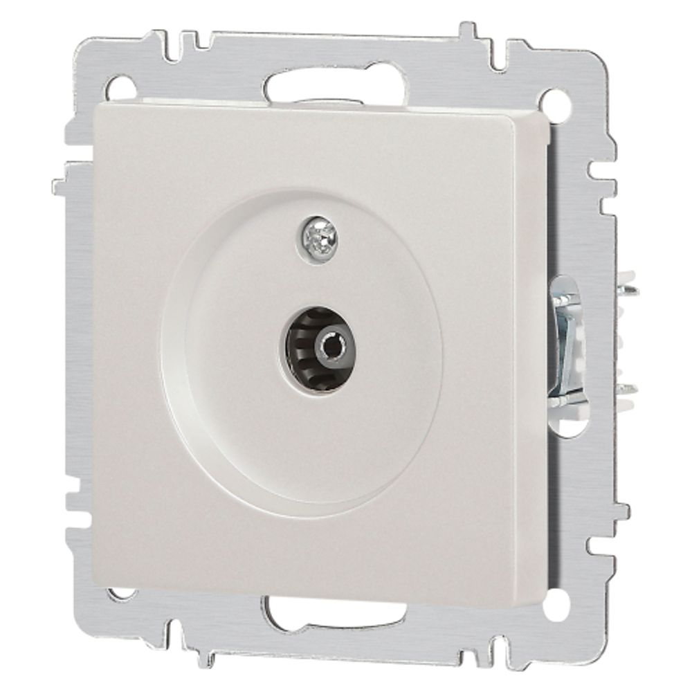 Розетка Intro Accent 6-301-06 TV одиночная, IP20, СУ, перламутр | Intro