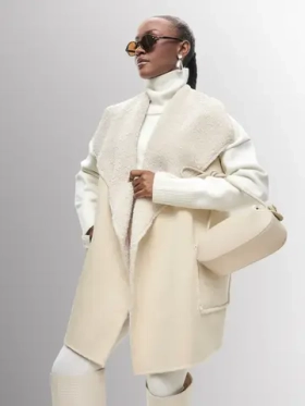 Жилет меховой барашек оверсайз oversize 