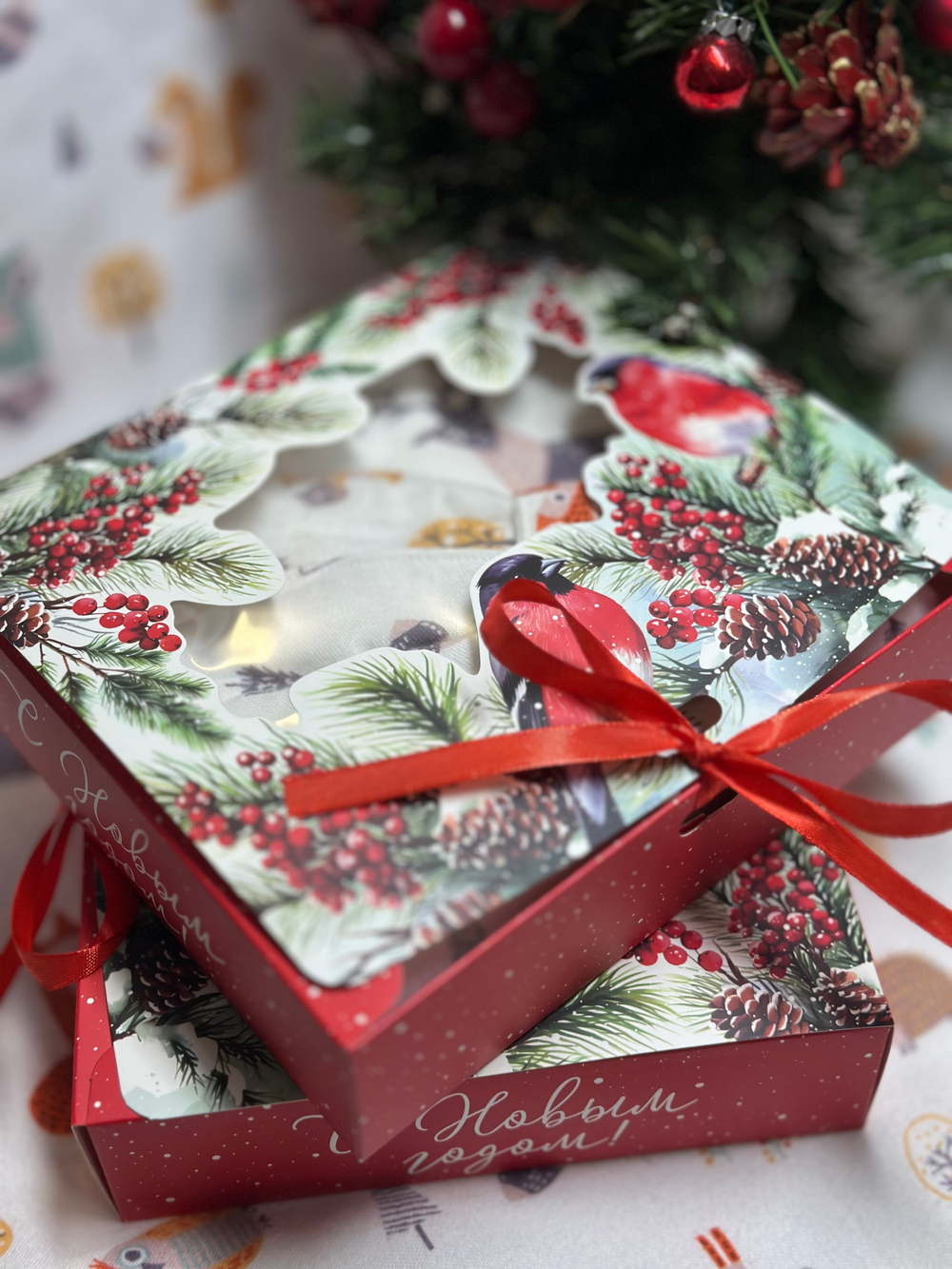 Пеленка Новогодняя Сказка фланель RinaAmari