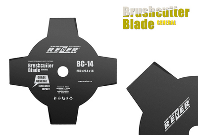 Нож для бензо/электрокосы ВС-14 General 255х25,4х1,6