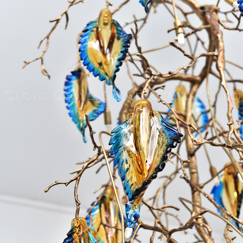 Люстра Cloyd MAORI C12 / выс. 180 см - латунь (арт.11096)