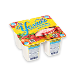 Йогурт Услада с соком клубники 5% 95 гр