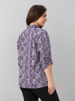 Рубашка Р-001/пьедепуль-синерозовый