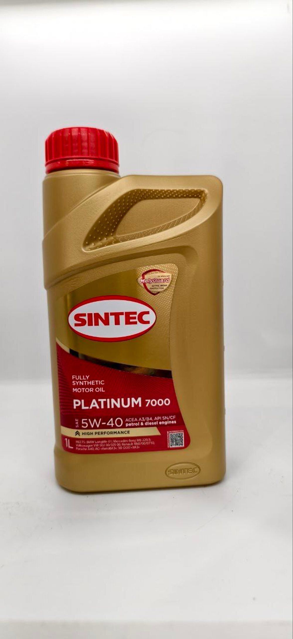 SINTEC Масло мотор. синт. Платинум SAE 5w40 API SN/CF 1л