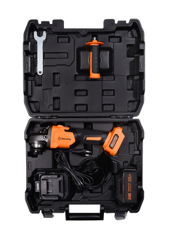 Углошлифовальная машина аккумуляторная Вихрь АУШМ-125/20Li-R (в комплекте 1 АКБ и ЗУ) ЕА+ в кейсе