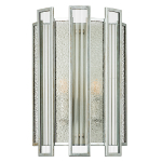 712624 Бра AGAVE 2х40W E14 СЕРЕБРО С ПАТИНОЙ/ПРОЗРАЧНЫЙ