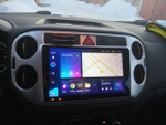 Магнитола для Volkswagen Tiguan 1 2007-2016, Golf Plus (рамка 9 серебро, любая кнопка) - Teyes CC3 Android 10, ТОП процессор, 4/32 Гб, CarPlay, SIM-слот
