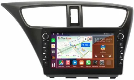 Магнитола для Honda Civic 9 2012-2015 (хэтчбэк) - Canbox 9-0108 Android 10, ТОП процессор, CarPlay, 4G SIM-слот