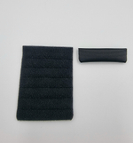 Застёжка для бюстгальтера чёрная на 3 крючка 57 мм × 80 мм