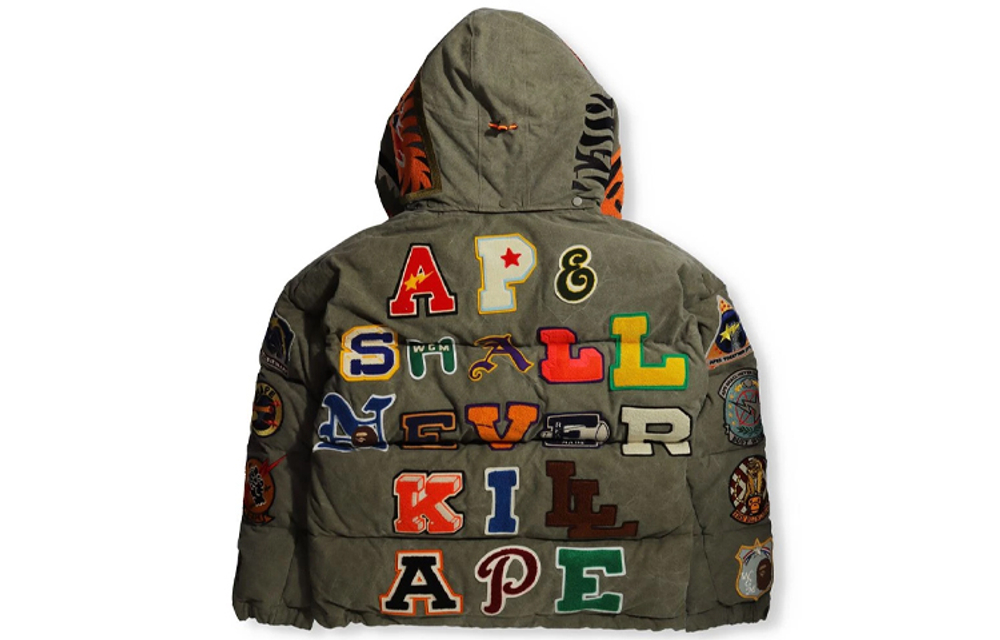 A Bathing Ape X Readymade Tiger Shark Down Куртка