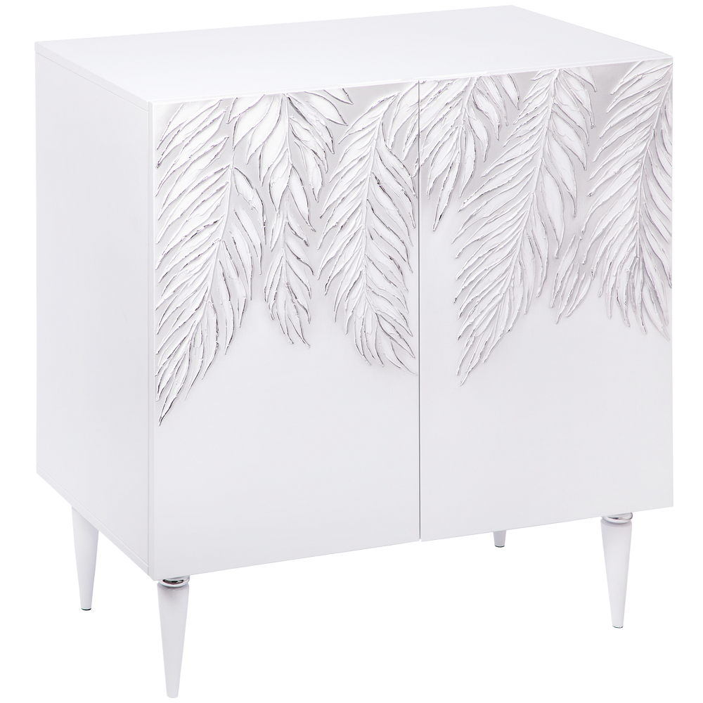 Комод Тропик Классика с 2-мя полками Айс Сильвер