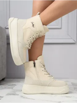 Дутики зимние на платформе