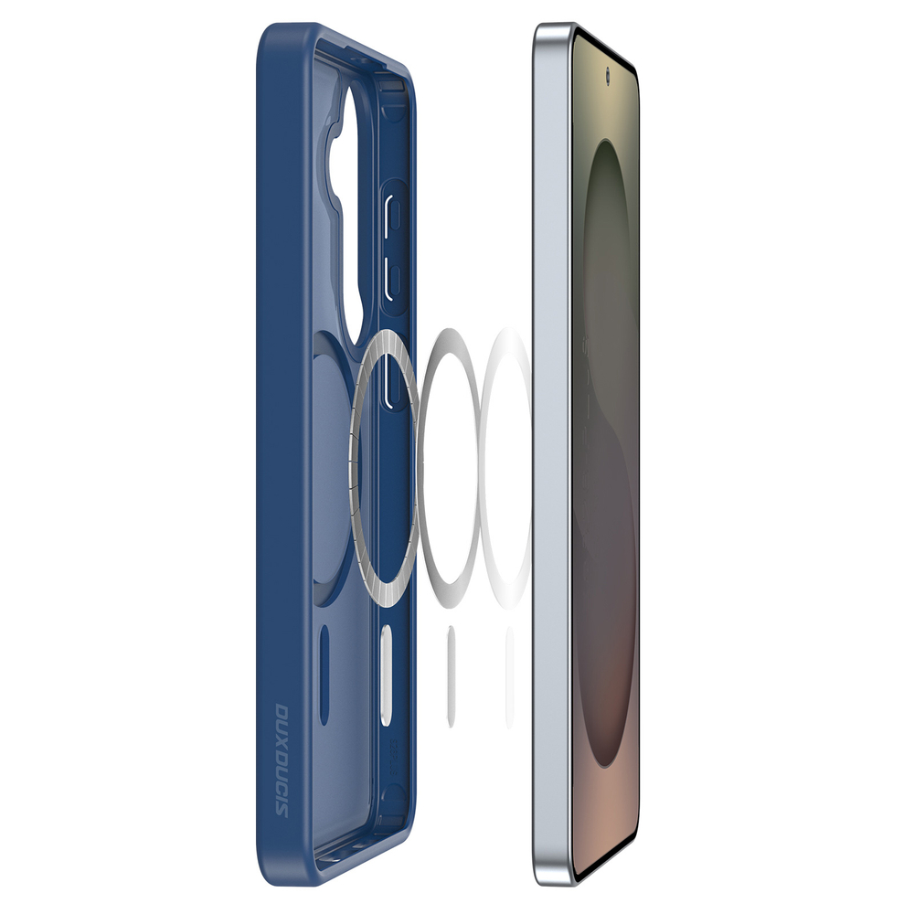Чехол темно-синего цвета с MagSafe для Samsung Galaxy S26, серия Yind Series от Dux Ducis