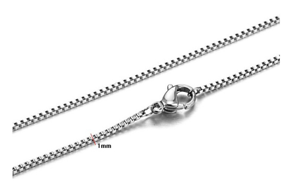 Цепочка унисекс из стали 1 мм 50 см Steelman mn00978