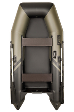 Броня-280 хаки-черный (лодка ПВХ под мотор с усилением)