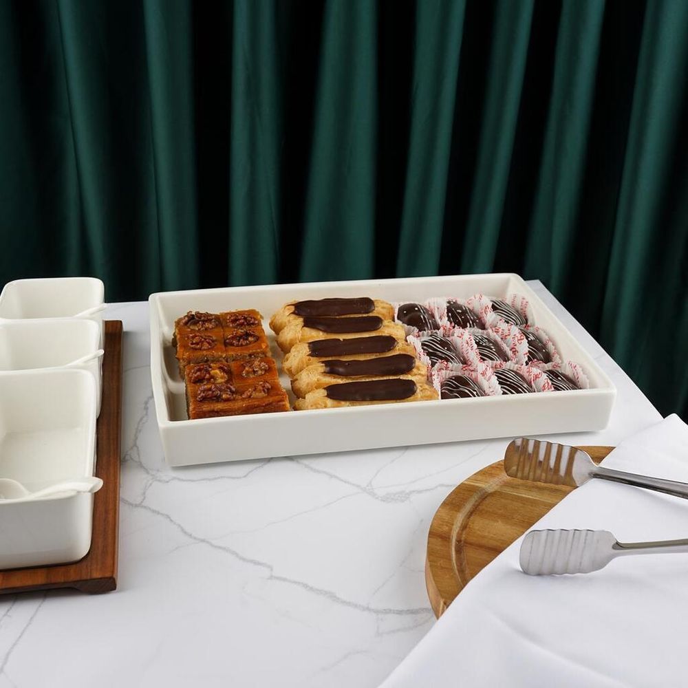 Блюдо прямоугольное 36,5*24,5 см h4,5 см   P.L. [3]