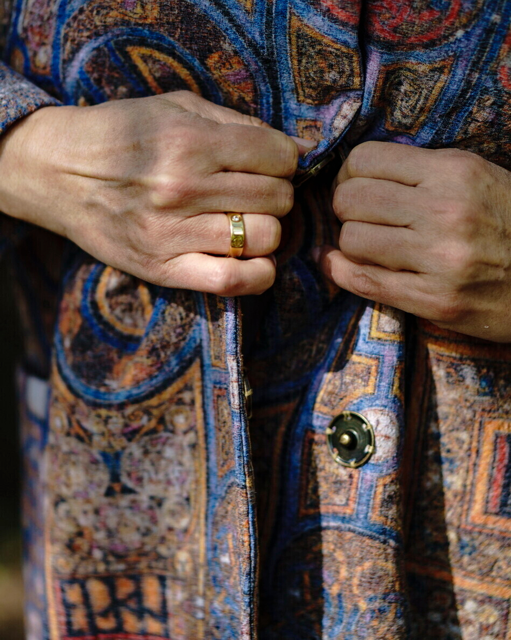 Пальто "Ирландская легенда", по мотивам Келлской книги